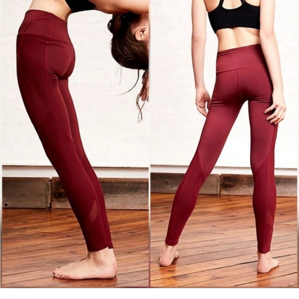 FP Movement by Free People Wine Red Leggings